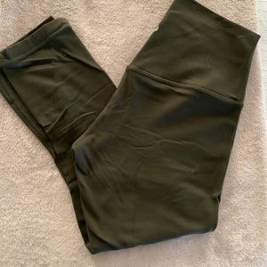Lululemon align crop in olive green